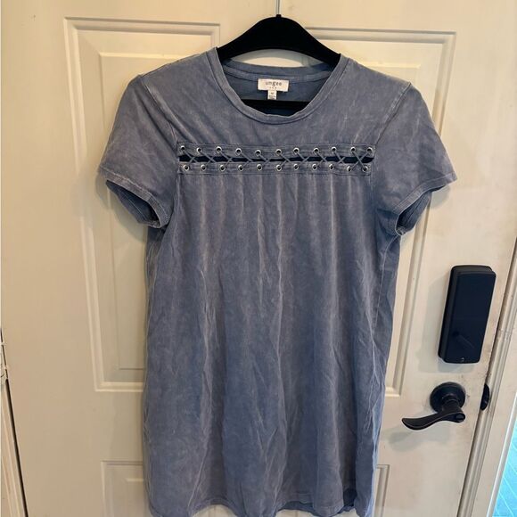 Anthropologie Umgee Soft Blue Casual Top - Picture 2 of 4